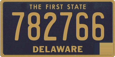DE license plate 782766