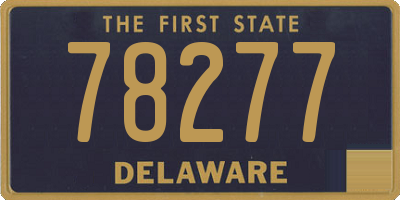 DE license plate 78277