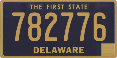 DE license plate 782776