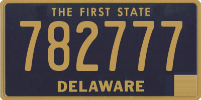 DE license plate 782777