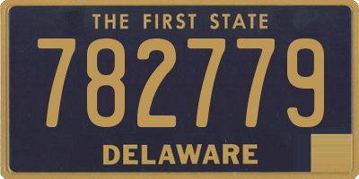 DE license plate 782779