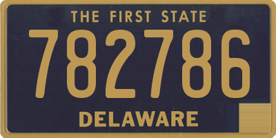 DE license plate 782786