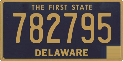DE license plate 782795