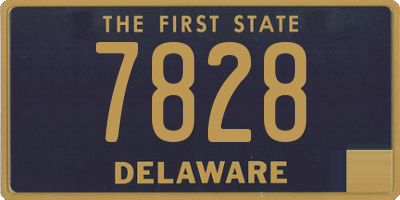 DE license plate 7828