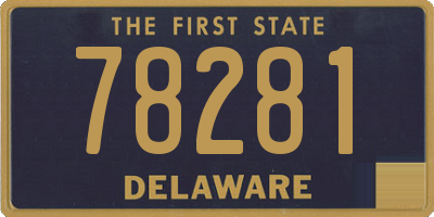 DE license plate 78281