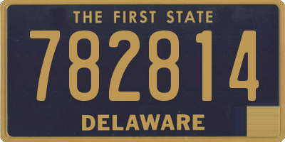 DE license plate 782814