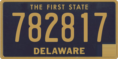 DE license plate 782817
