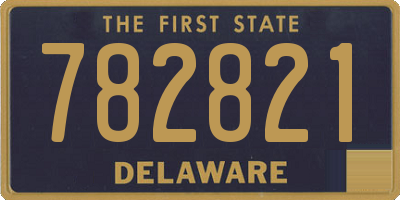 DE license plate 782821