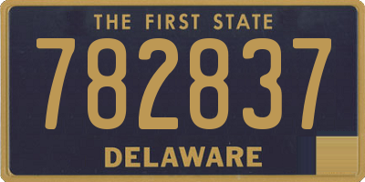 DE license plate 782837
