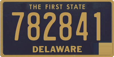 DE license plate 782841