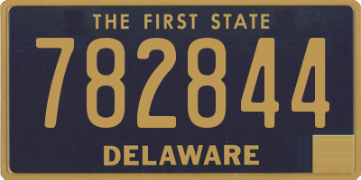 DE license plate 782844