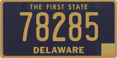 DE license plate 78285