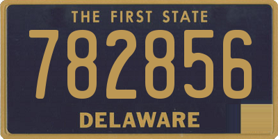 DE license plate 782856