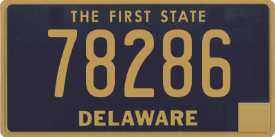 DE license plate 78286