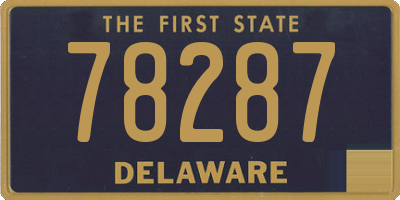DE license plate 78287