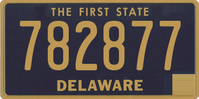 DE license plate 782877