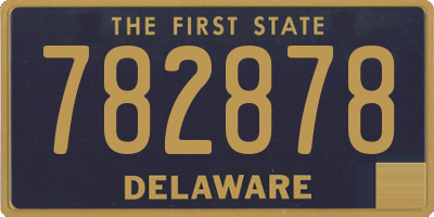 DE license plate 782878