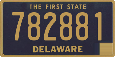 DE license plate 782881