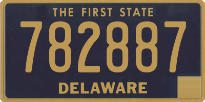 DE license plate 782887