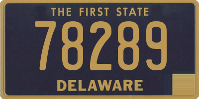 DE license plate 78289
