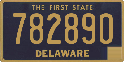 DE license plate 782890