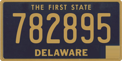 DE license plate 782895