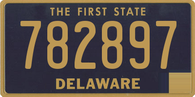 DE license plate 782897