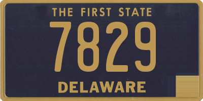 DE license plate 7829