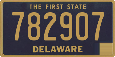 DE license plate 782907