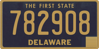 DE license plate 782908