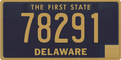 DE license plate 78291