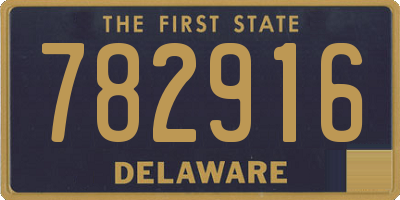 DE license plate 782916