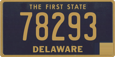 DE license plate 78293