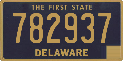 DE license plate 782937