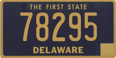 DE license plate 78295