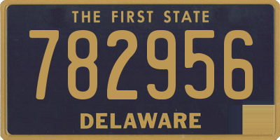 DE license plate 782956