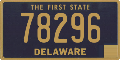 DE license plate 78296