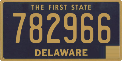 DE license plate 782966
