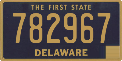 DE license plate 782967