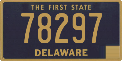 DE license plate 78297