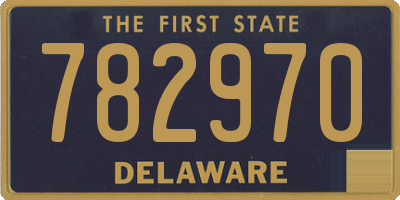 DE license plate 782970