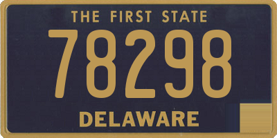 DE license plate 78298