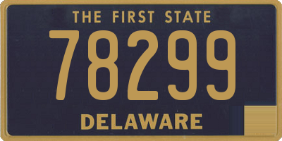 DE license plate 78299