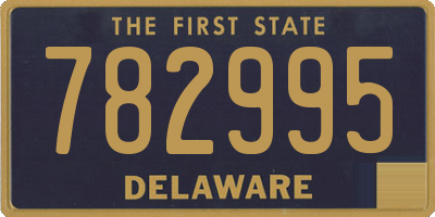 DE license plate 782995