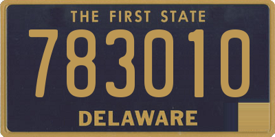 DE license plate 783010