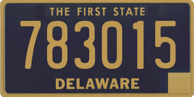 DE license plate 783015