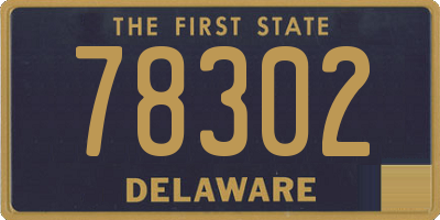 DE license plate 78302