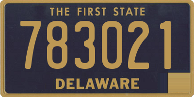DE license plate 783021