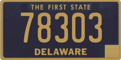 DE license plate 78303