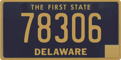 DE license plate 78306